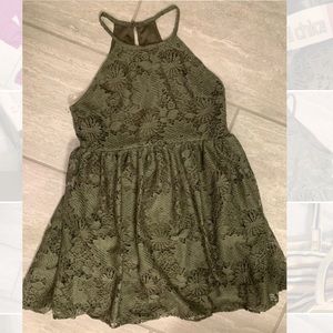 Lace Babydoll Dress (Green)